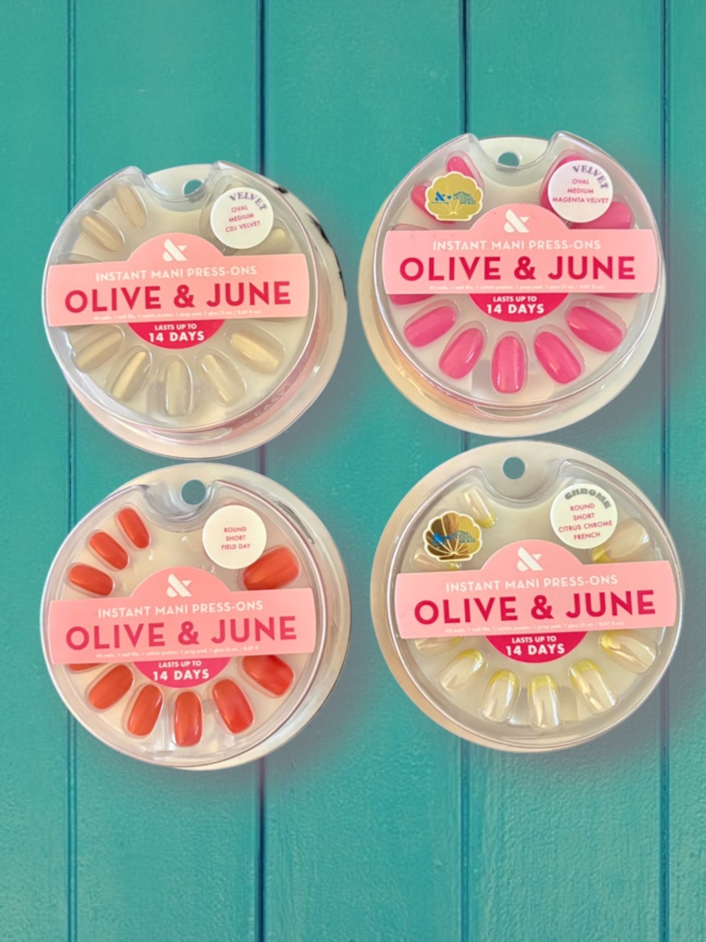 💎 Olive & June Press On Nails 4 Sets Bundle New